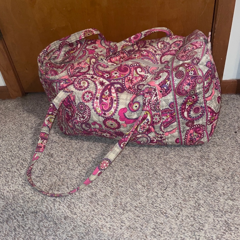 Vera Bradley Pink Paisley Duffel Bag